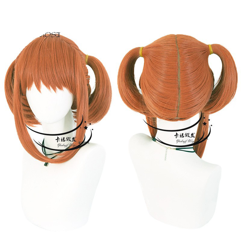 Anime Cosplay Orange Hair - Peruca de Cosplay Kagura Anime Gintama