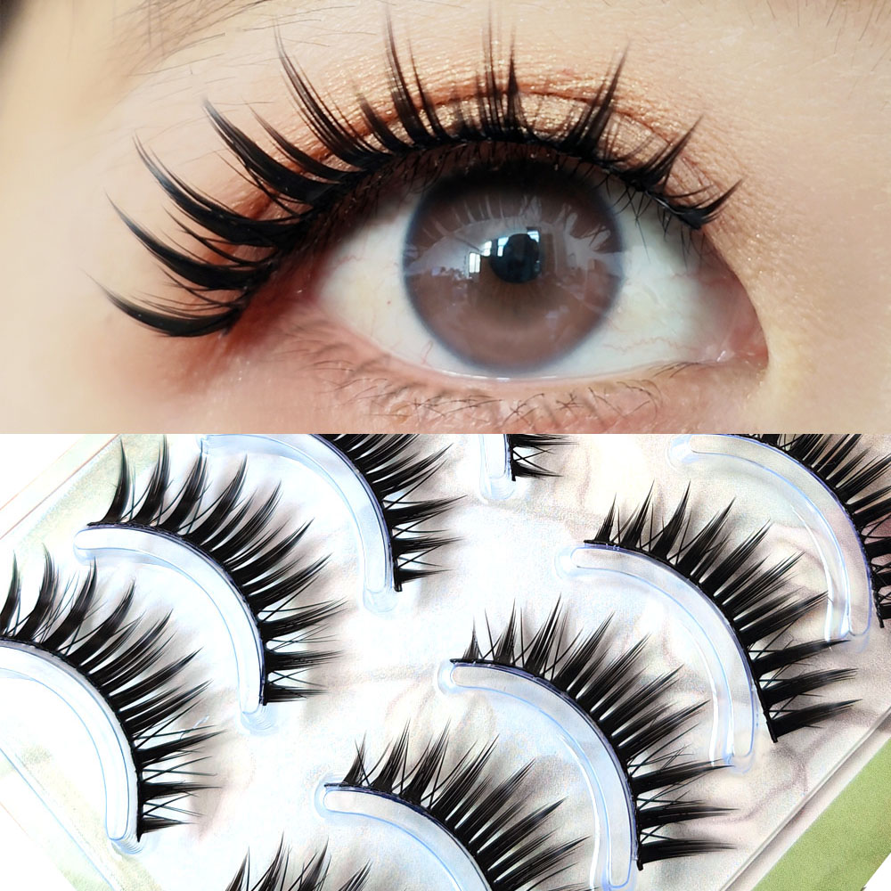 Anime Cosplay Lashes - 5 pares de maquiagem cílios postiços