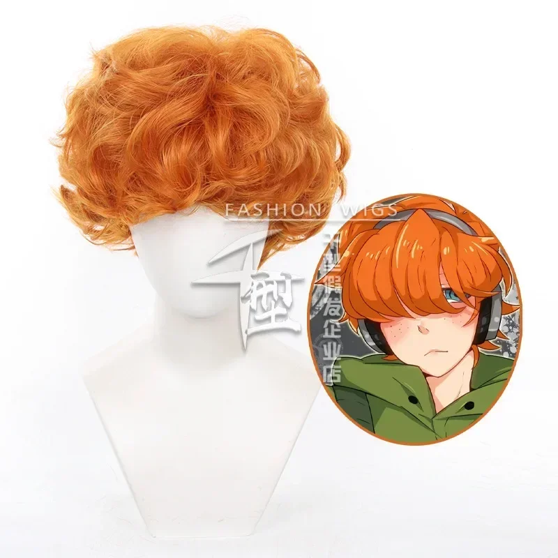 Anime Cosplay Orange Hair - Anime calcinha & meia com cinta-liga
