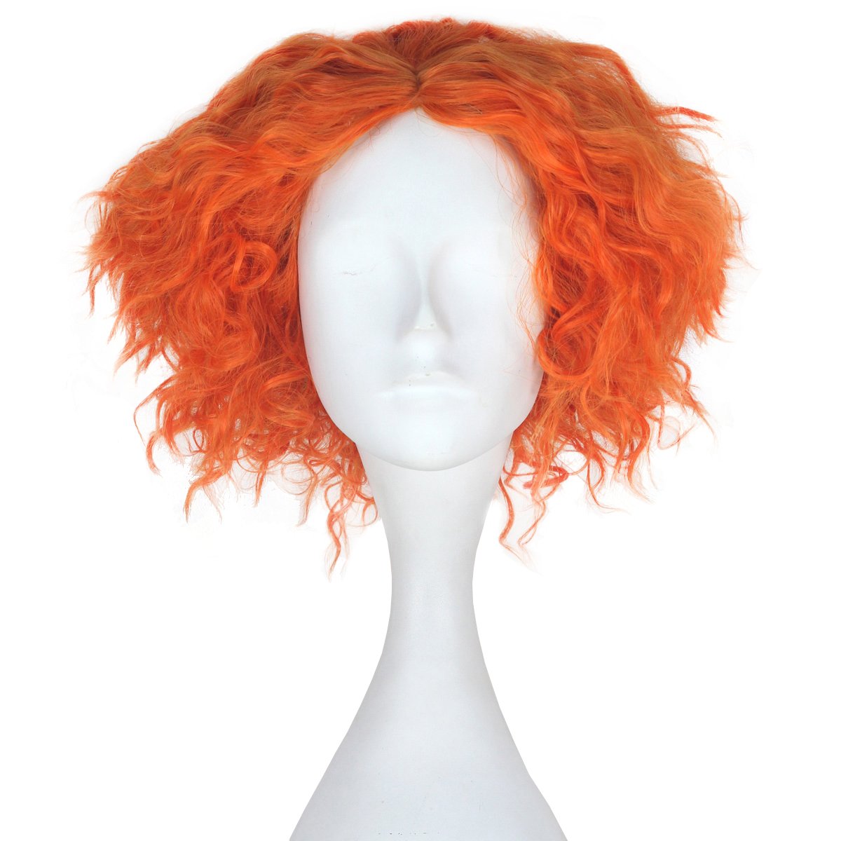 Anime Cosplay Orange Hair - Perucas Laranja Curtas e Cacheadas do