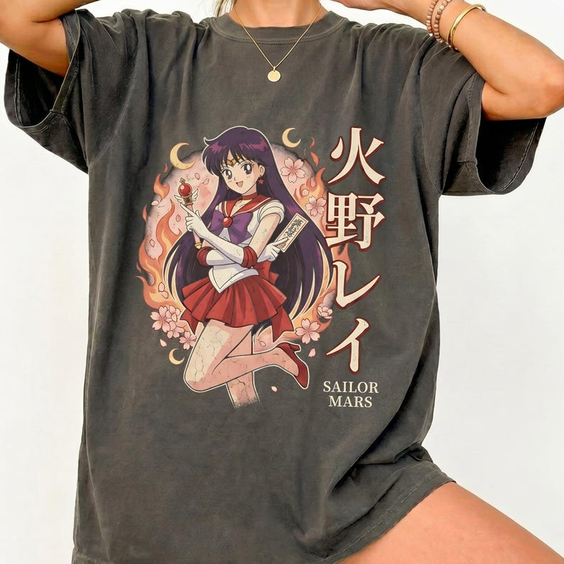 Anime Cosplay Couple - Camiseta Gráfica Retro dos Anos 90