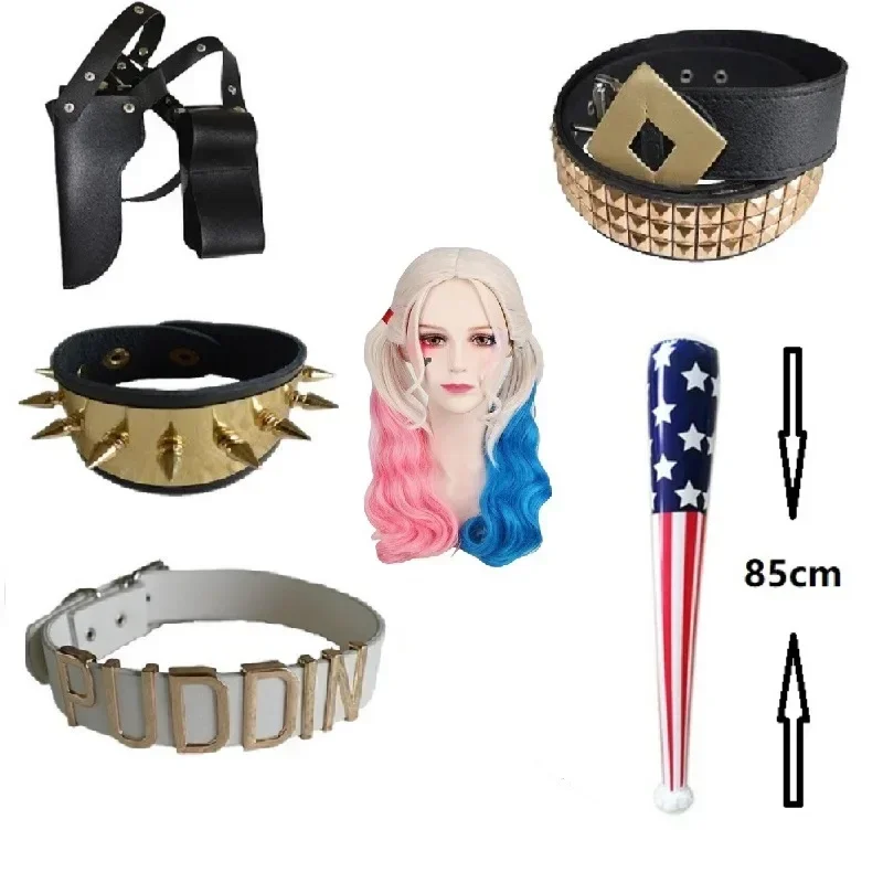 Anime Harley Quinn Cosplay - Zelfmoord Fantasias de Cosplay, Braçadeira Squinn