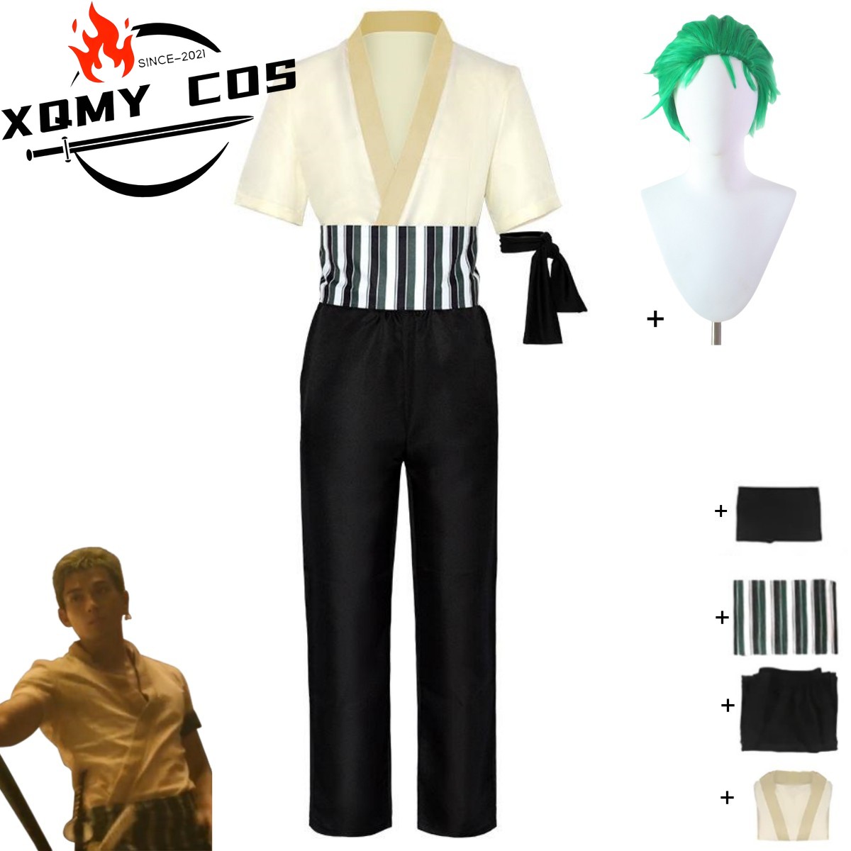 Anime Cosplay One Piece - Xqnew anime filme roronoa zoro cosplay