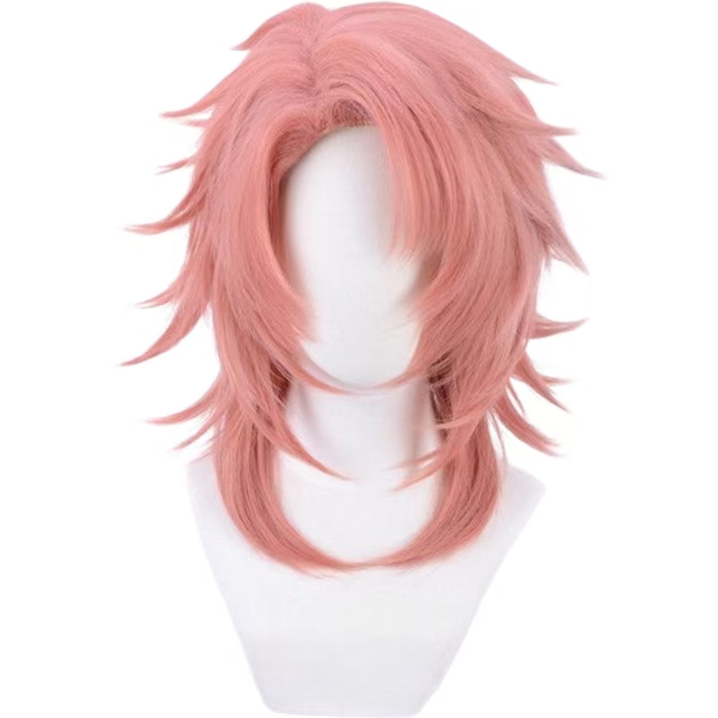Peruca de Cosplay Sabito Rosa  - Anime Cosplay Orange Hair avaliação e preço