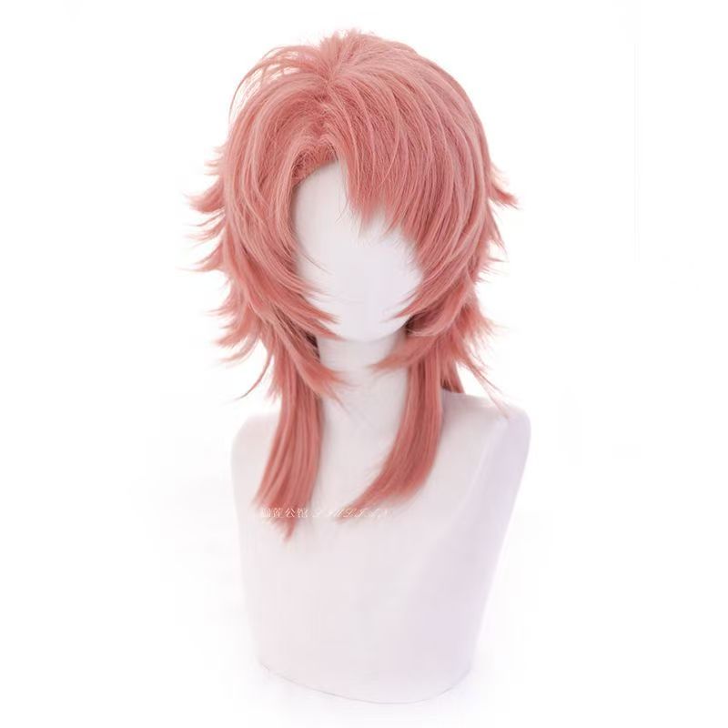 Peruca de Cosplay Sabito Rosa  - Anime Cosplay Orange Hair avaliação e preço