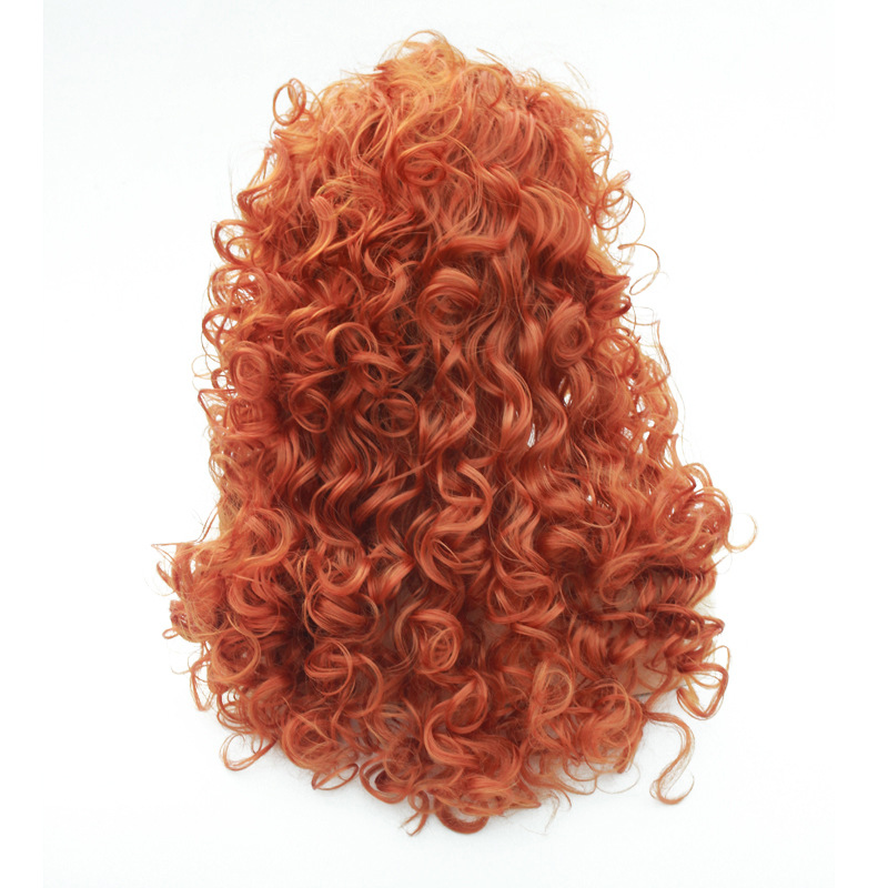 Anime perucas corajosa lenda c - Anime Cosplay Orange Hair avaliação e preço