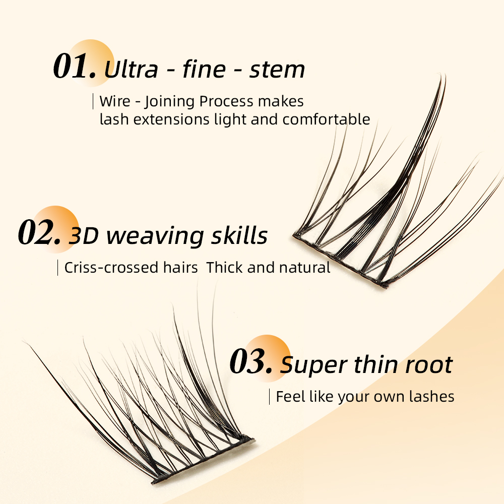 Yelix clusters de cílios natur - Anime Cosplay Lashes avaliação e preço