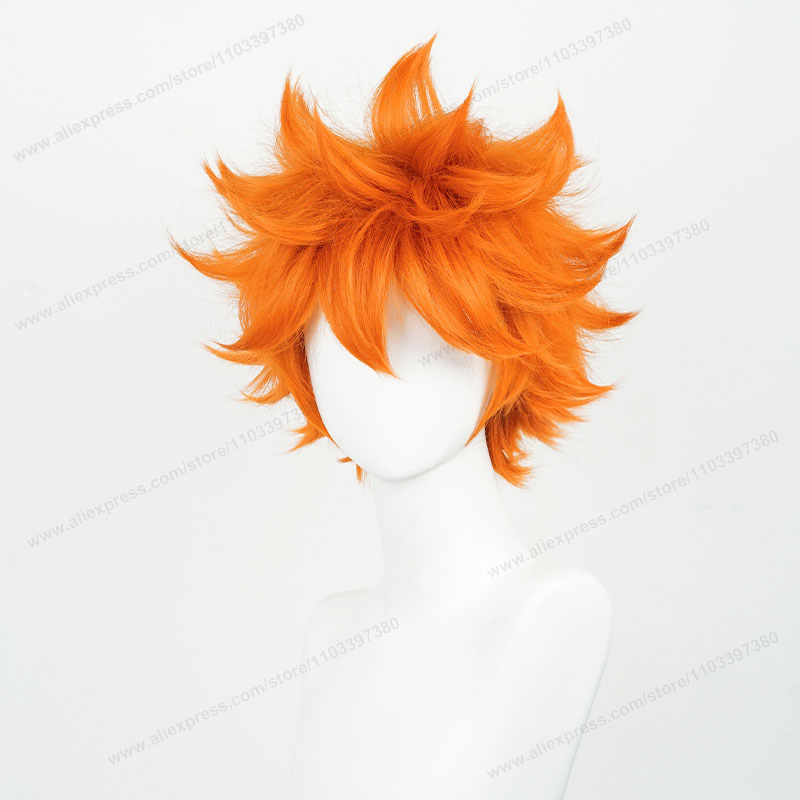 Hinata shoyo peruca cosplay 26 - Anime Cosplay Orange Hair avaliação e preço