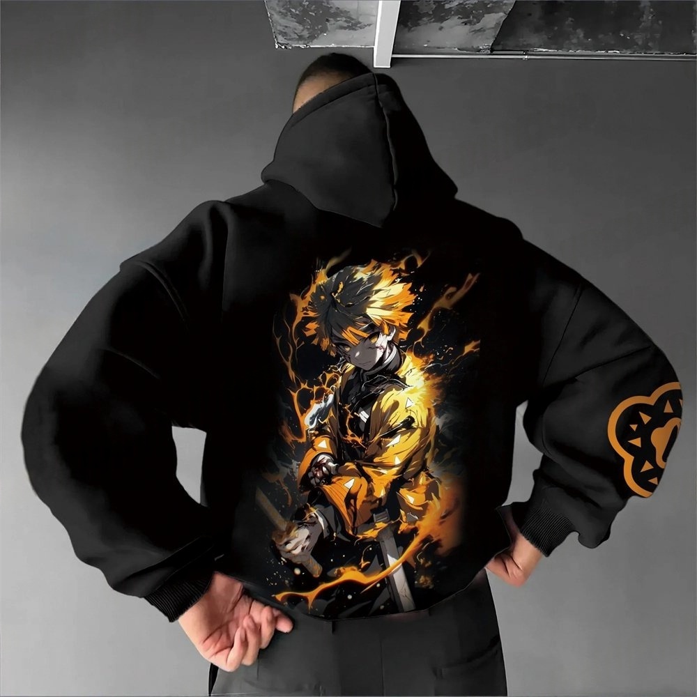 Moletom com capuz masculino De - Cosplay Anime Zenitsu avaliação e preço
