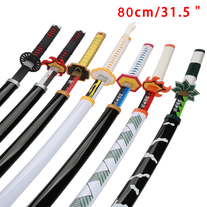 Espada artesanal katana de 80c - Cosplay Anime Zenitsu avaliação e preço