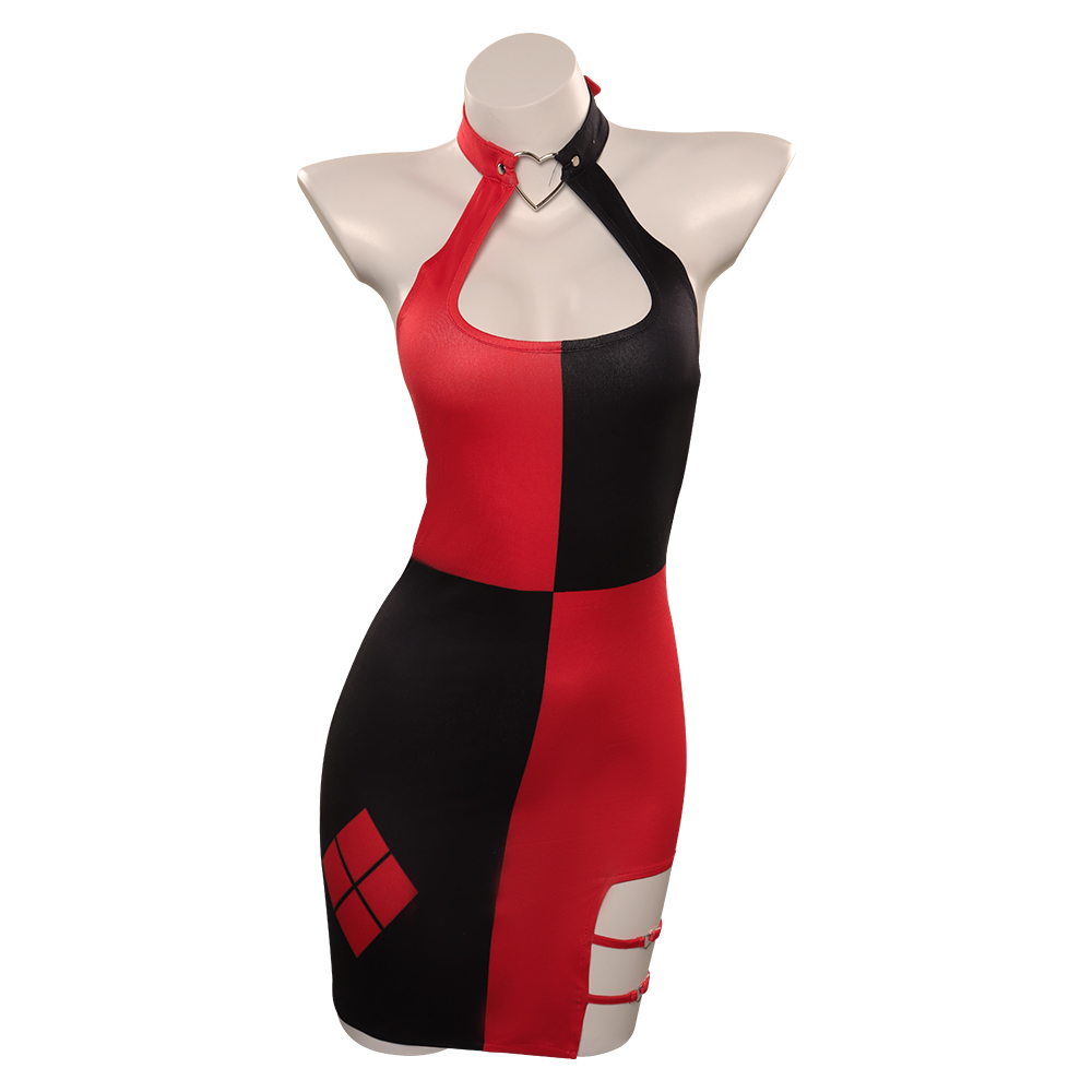 Quinzel Cosplay Traje para Mul - Anime Harley Quinn Cosplay avaliação e preço