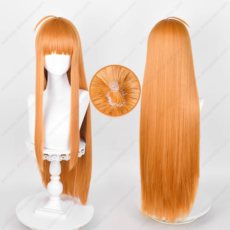 Anime futaba sakura peruca cos - Anime Cosplay Orange Hair avaliação e preço