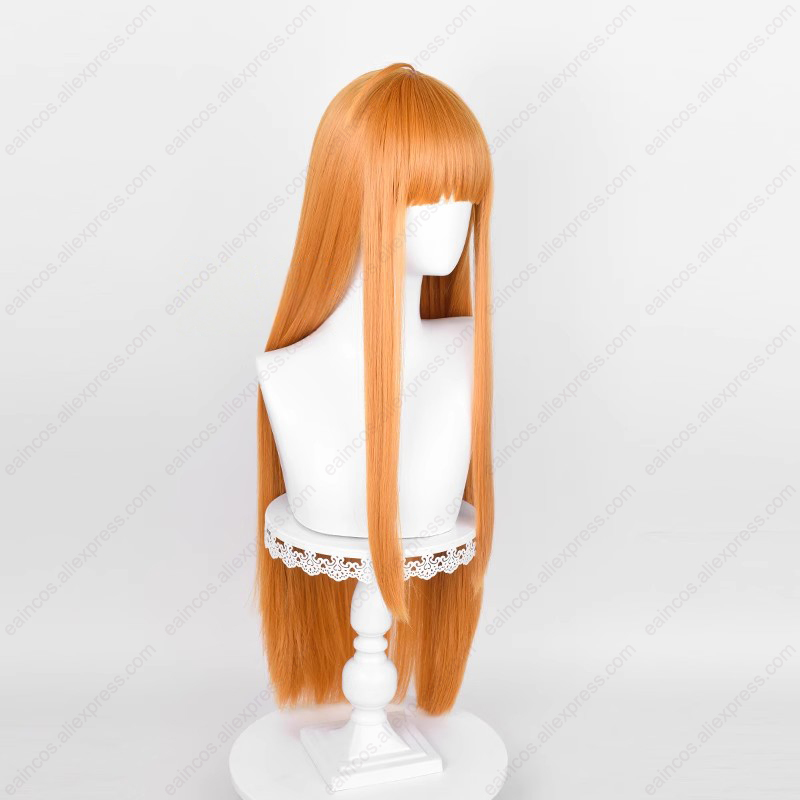 Anime futaba sakura peruca cos - Anime Cosplay Orange Hair avaliação e preço