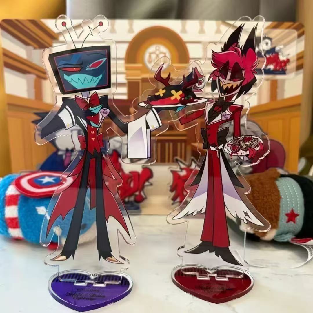 2 pçs hazbin anime periféricos - Anime Cosplay Rental avaliação e preço