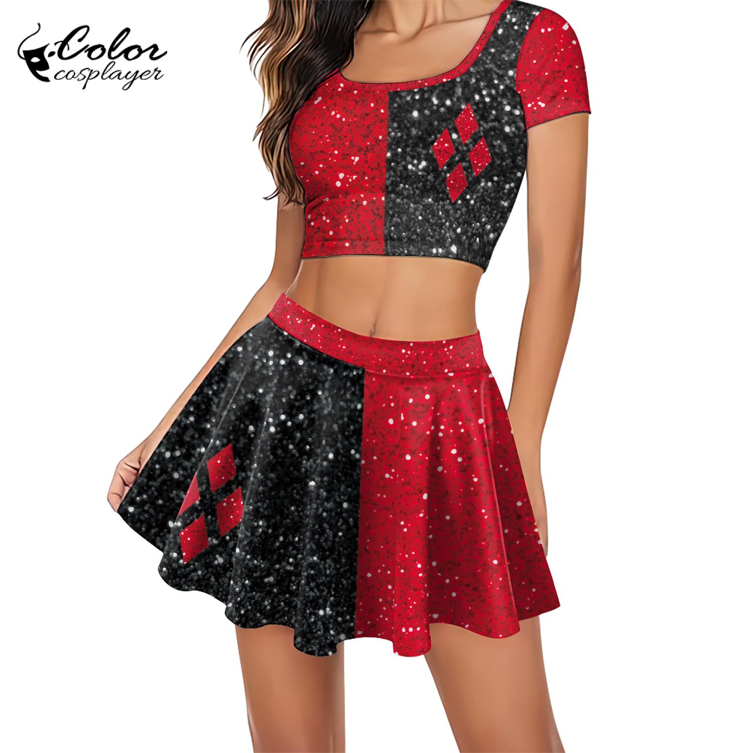 Fantasia de Palhaço de Filme p - Anime Harley Quinn Cosplay avaliação e preço