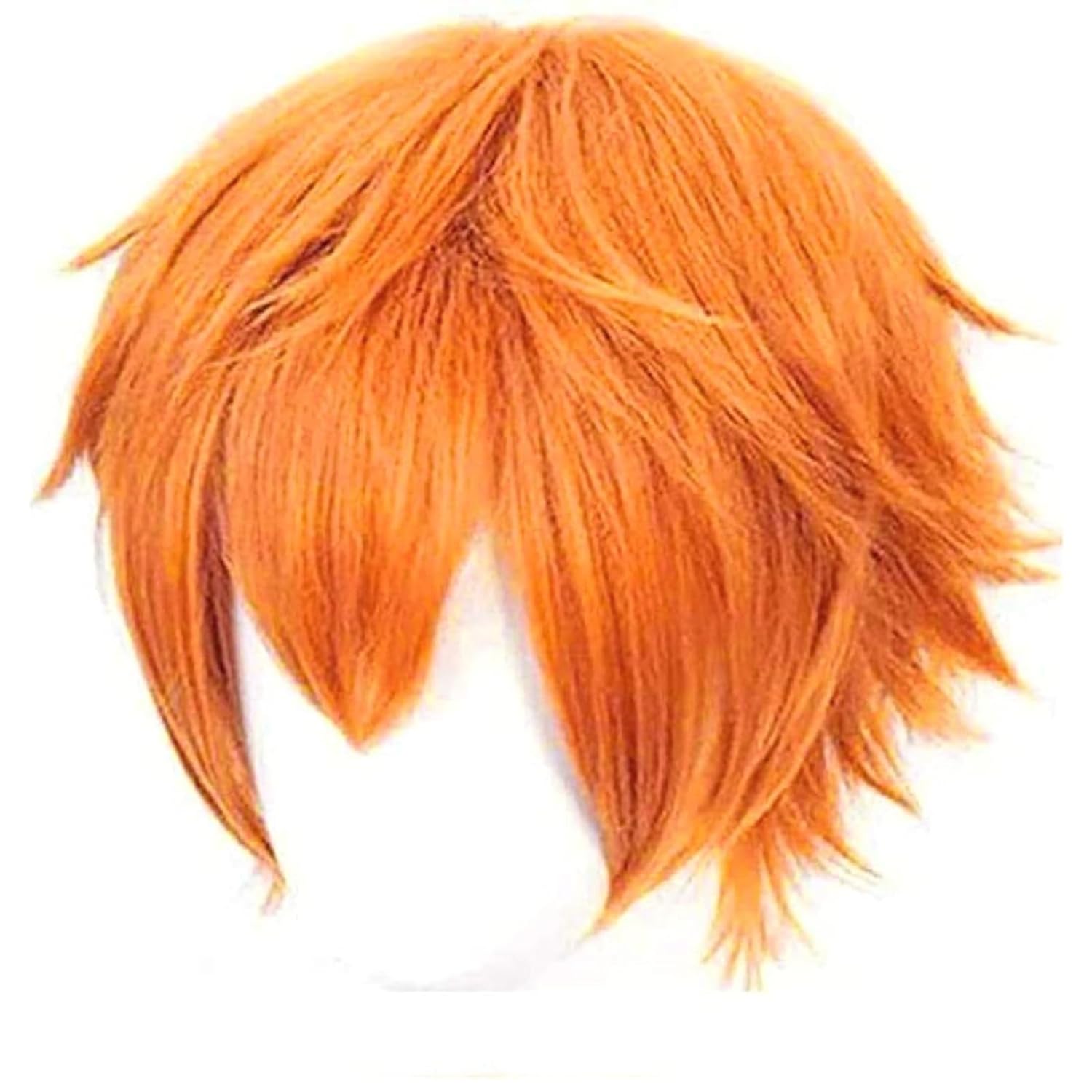 Peruca curta laranja para home - Anime Cosplay Orange Hair avaliação e preço