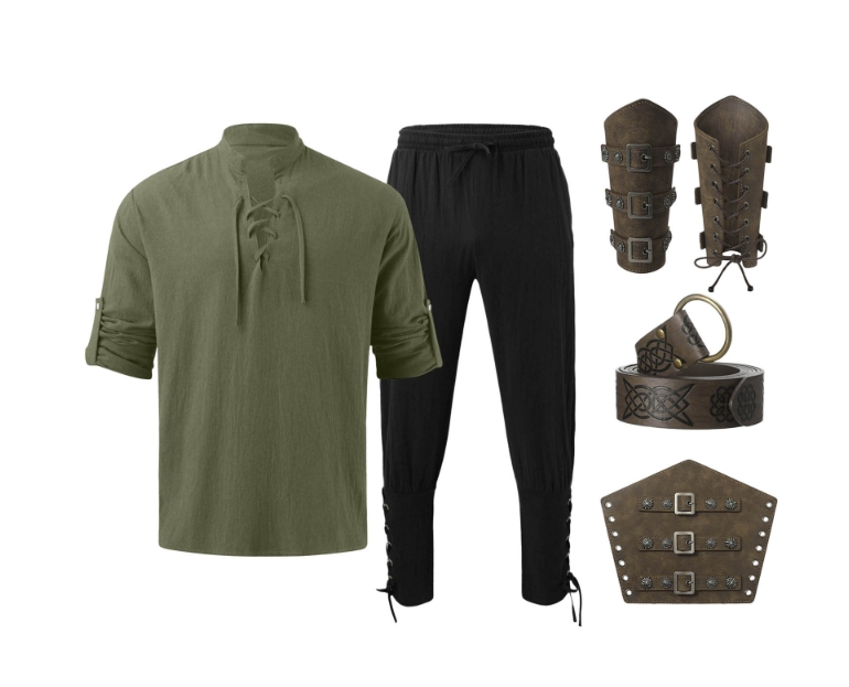 Conjunto de 4 peças de fantasi - Anime Cosplay Costumes avaliação e preço