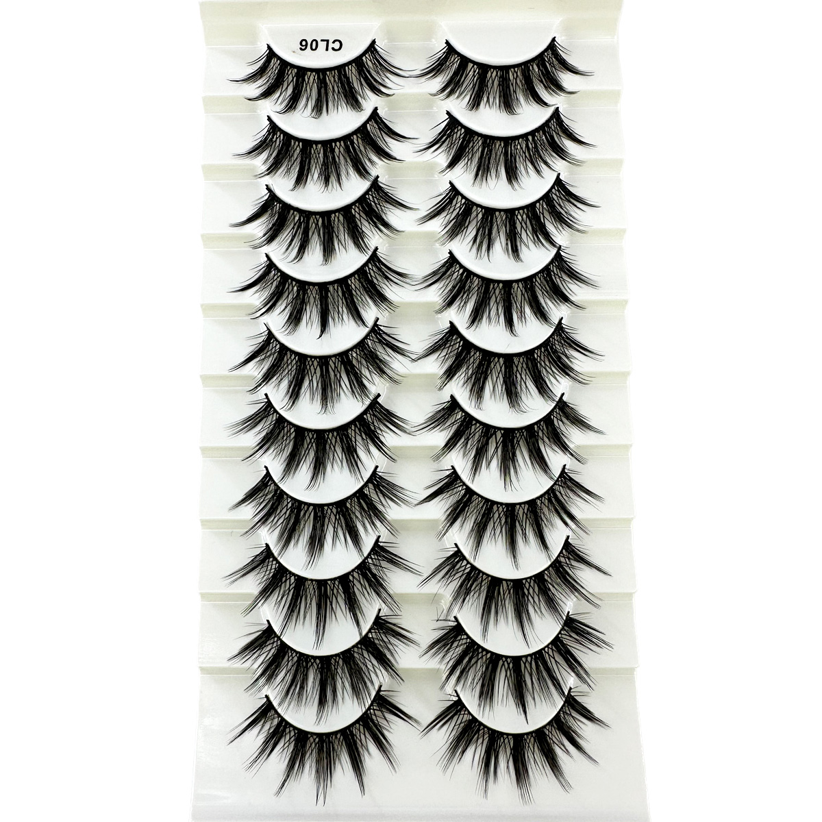 Novo 10 pares de cílios mangá  - Anime Cosplay Lashes avaliação e preço