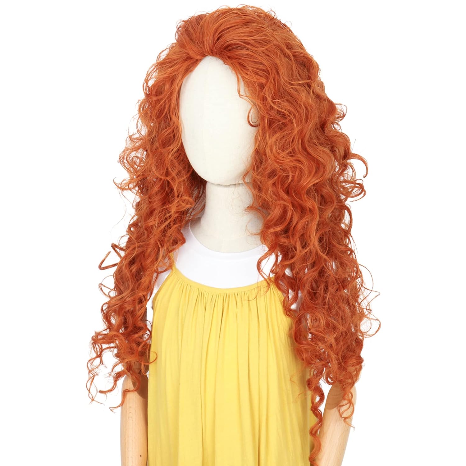 Peruca Sintética Longa Laranja - Anime Cosplay Orange Hair avaliação e preço