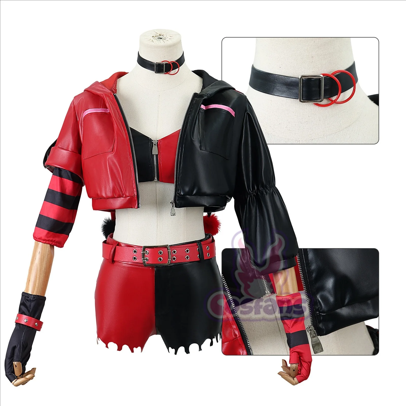 Cosplay Fantasia de Esquadrão  - Anime Harley Quinn Cosplay avaliação e preço