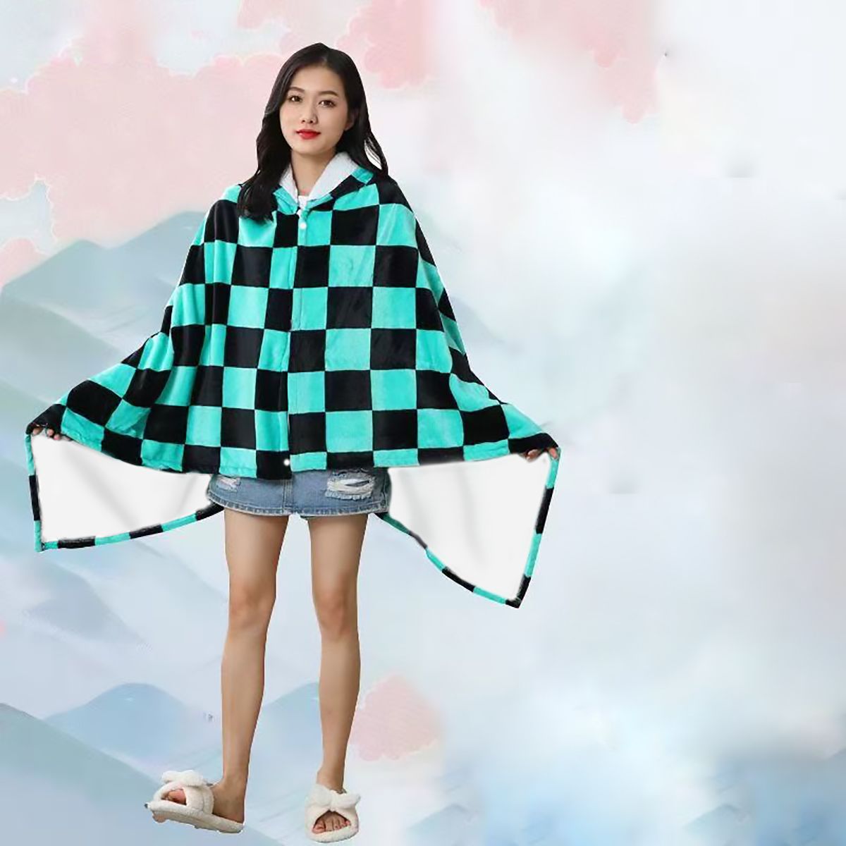 Manta de Flanela Anime com Cap - Cosplay Anime Zenitsu avaliação e preço