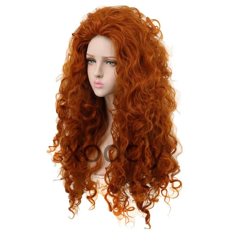 EW5DY20Movie Brave Princess Me - Anime Cosplay Orange Hair avaliação e preço