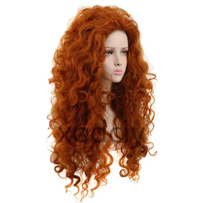 EW5DY20Movie Brave Princess Me - Anime Cosplay Orange Hair avaliação e preço