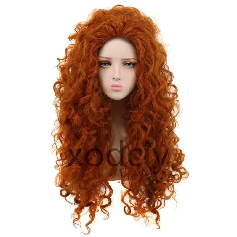 EW5DY20Movie Brave Princess Me - Anime Cosplay Orange Hair avaliação e preço