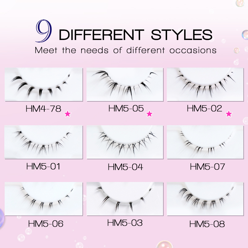 10/6/5 Pares de Cílios Inferio - Anime Cosplay Lashes avaliação e preço