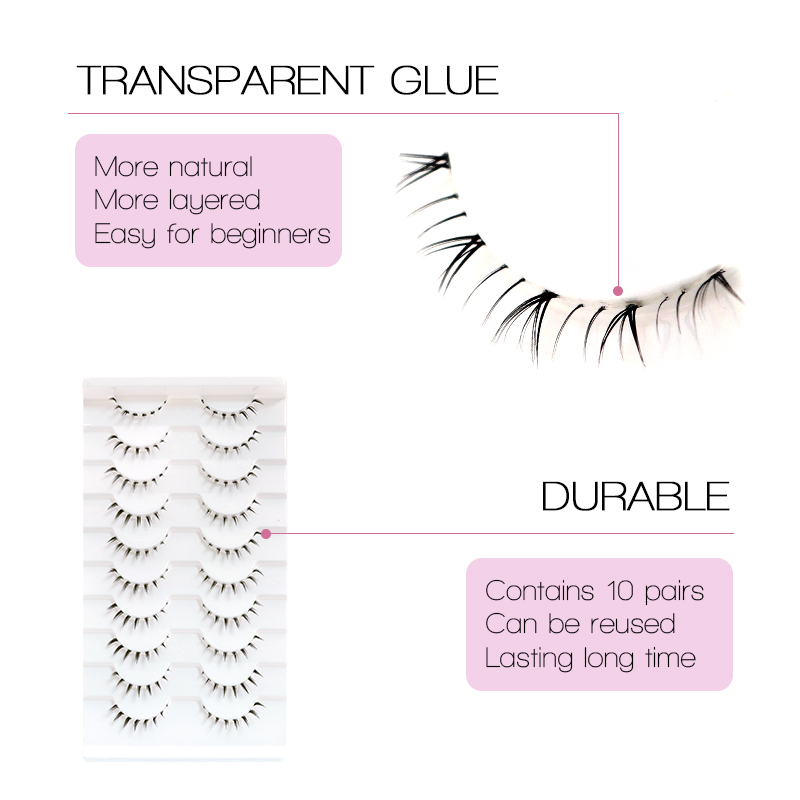 10/6/5 Pares de Cílios Inferio - Anime Cosplay Lashes avaliação e preço