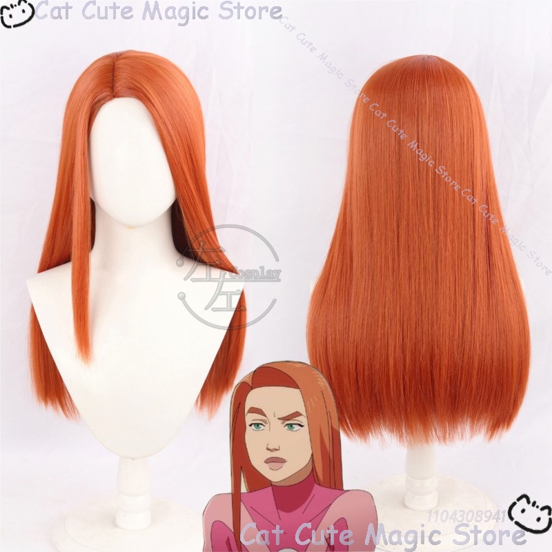 Fantasia de Cosplay Samantha E - Anime Cosplay Orange Hair avaliação e preço