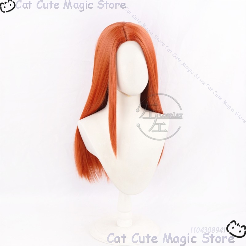 Fantasia de Cosplay Samantha E - Anime Cosplay Orange Hair avaliação e preço