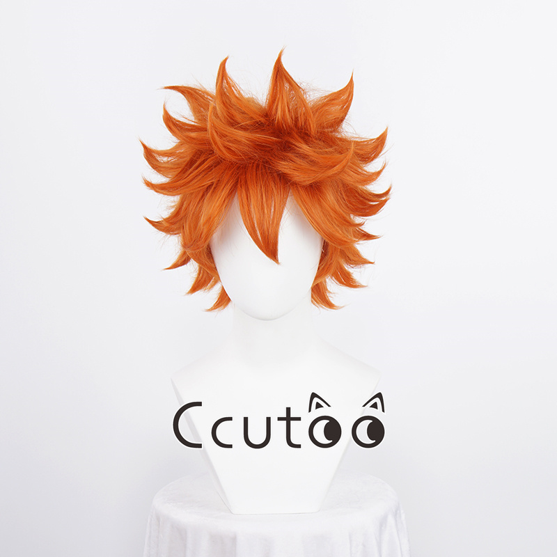 Nova peruca para cosplay de Hi - Anime Cosplay Orange Hair avaliação e preço