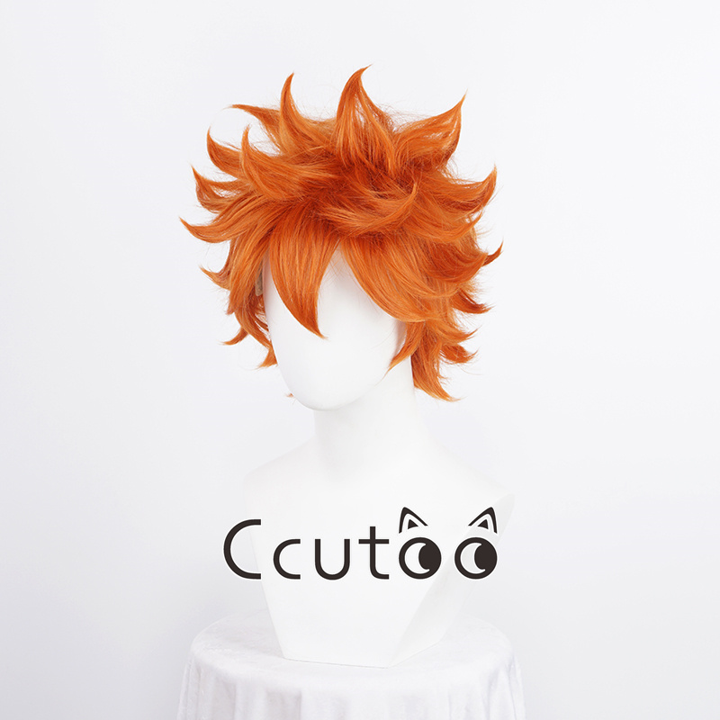 Nova peruca para cosplay de Hi - Anime Cosplay Orange Hair avaliação e preço