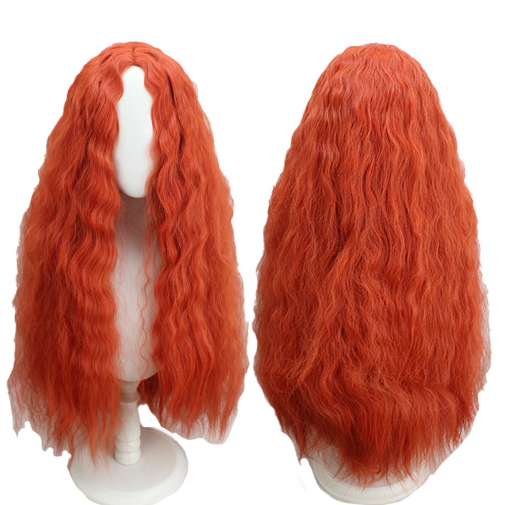Peruca de cosplay Malenia, cab - Anime Cosplay Orange Hair avaliação e preço