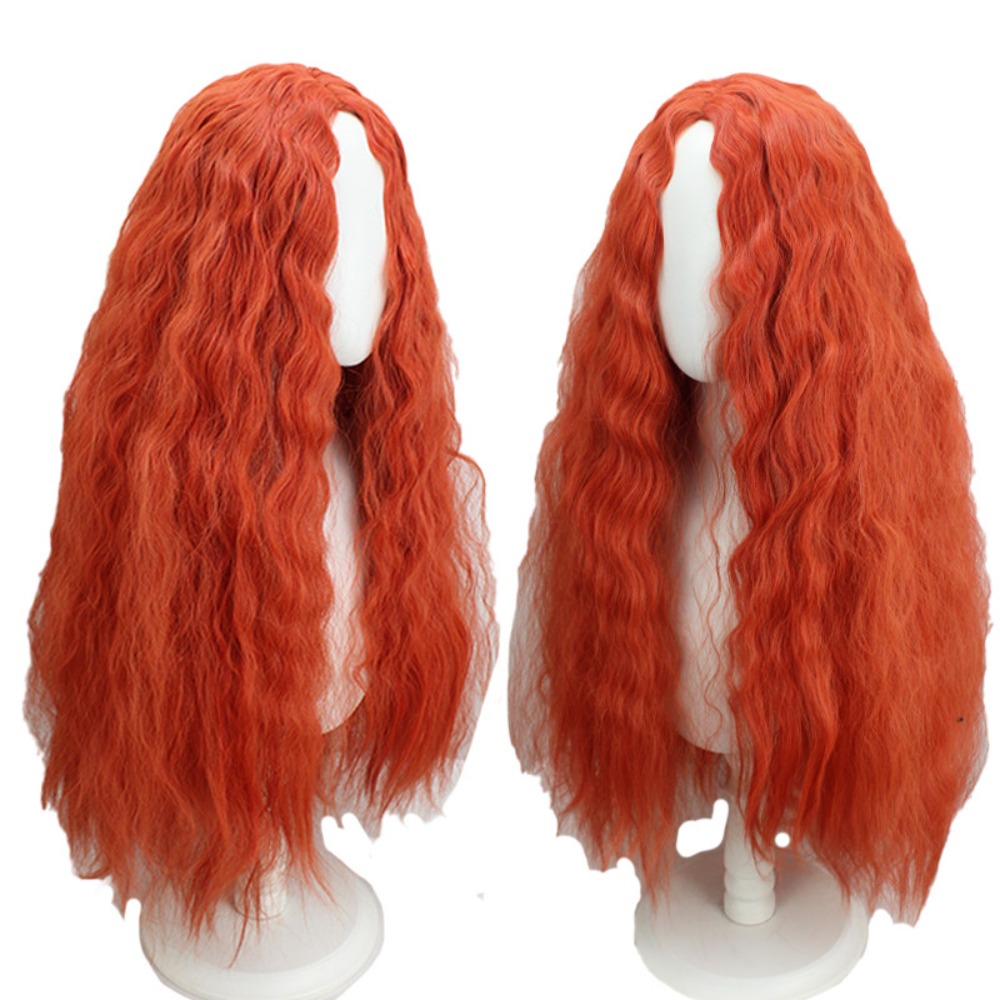 Peruca de cosplay Malenia, cab - Anime Cosplay Orange Hair avaliação e preço