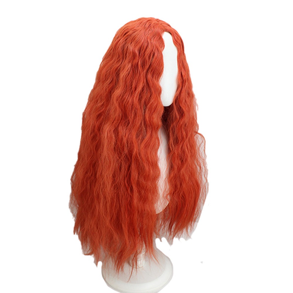 Peruca de cosplay Malenia, cab - Anime Cosplay Orange Hair avaliação e preço