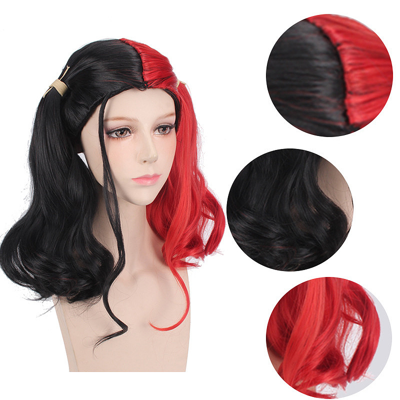Fantasia Sexy de Vilã Super-He - Anime Harley Quinn Cosplay avaliação e preço
