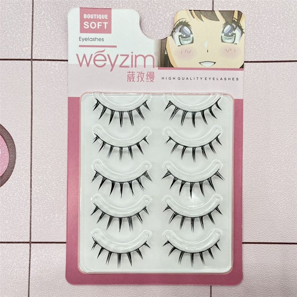 Pacote com 5 Pares de Cílios P - Anime Cosplay Lashes avaliação e preço